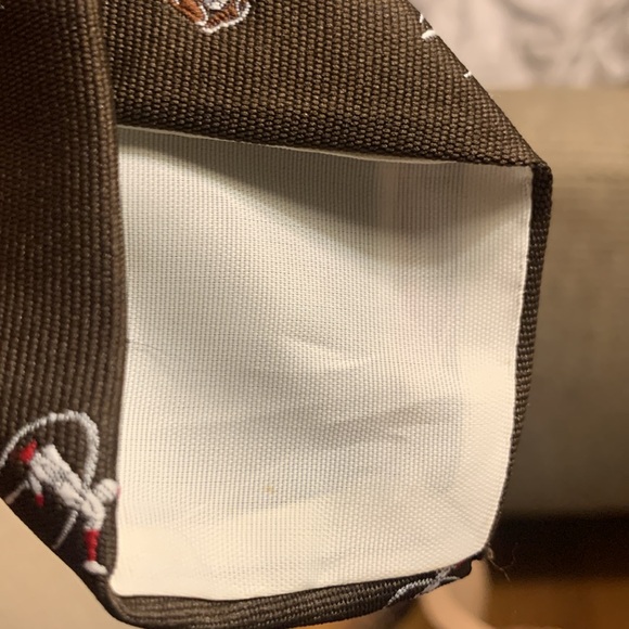 RETRO VINTAGE 70’s EMBROIDERED BASEBALL MAJOR LEAGUE NECKTIE - Picture 6 of 11